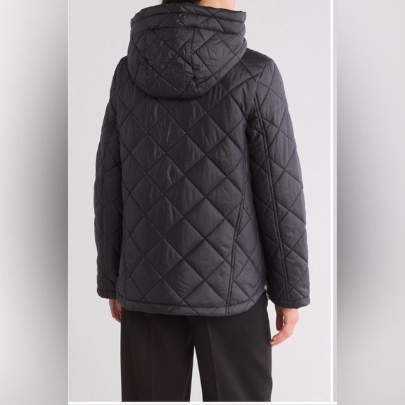 Sam Edelman Hooded Quilted Jacket Sz L - Picture 2 of 4